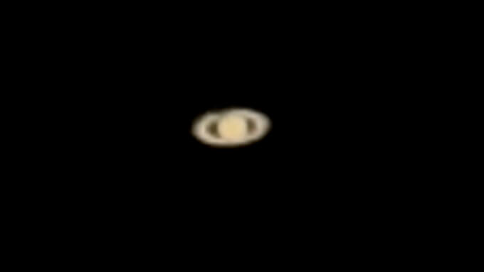 p1000で撮影した土星　Nikon