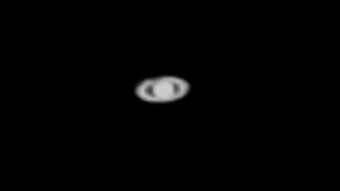 ニコンp1000で撮影した土星の写真